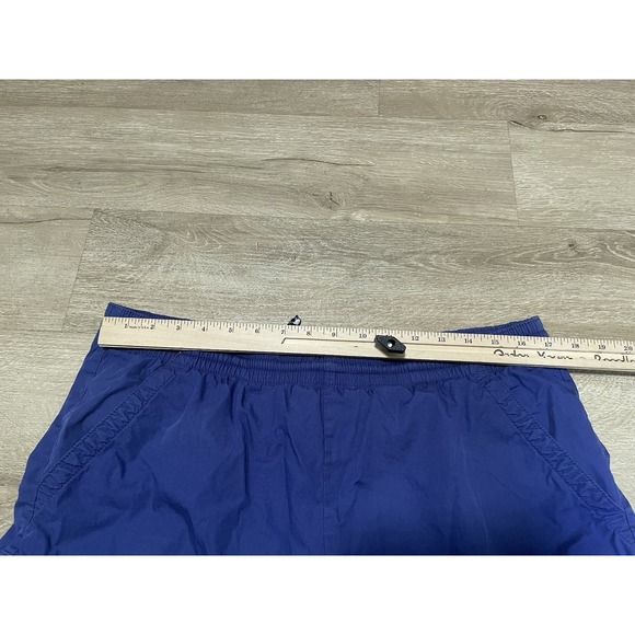 VTG Columbia Mesh Lined Drawstring 7"Cargo Shorts Mens Sz L Swim Trunks Blue - Picture 4 of 8